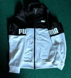 キッズPUMA ジャージ 上下セット ブラック ホワイト