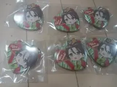 うらたぬき ハート型缶バッジ 6個セット