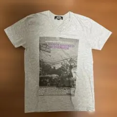 BEAMS VネックTシャツ Sサイズ グレー