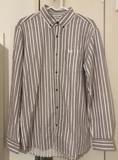 LACOSTE SLIMFIT ストライプ 長袖シャツ