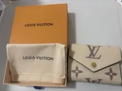 ルイヴィトン ヴィクトリーヌ アンプラント バイカラー 三つ折り