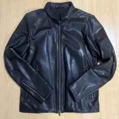 BEAMSブラック シングルライダースジャケット 15,000円 BEAMS PLUS（ビームス プラス）Rider's Jacket Leather