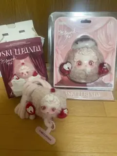 スカルパンダ　イヤフォンケースとスマホストラップセット　マフィン