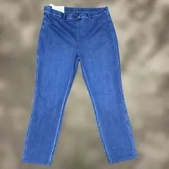 ウルトラストレッチハイライズデニムレギンスパンツ3XL ブルー