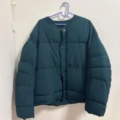 グリーン ダウンジャケット