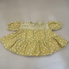 BREEZE 花柄コーデュロイ　長袖ワンピース