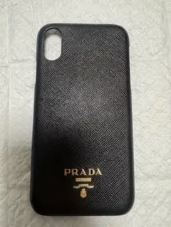 PRADA プラダ iPhoneXS Maxケース 黒 ブラック サフィアーノ - メルカリ