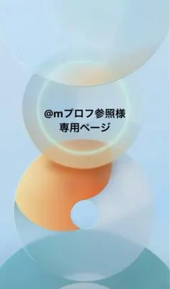 @mプロフ参照 様専用★2セット