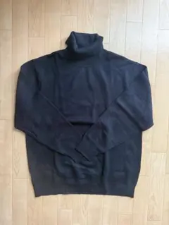 黒 タートルネック 長袖セーター