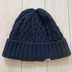 THE NORTH FACE ブラックニット帽 ケーブルニット
