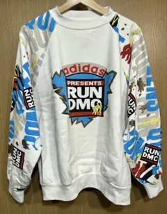 80's adidas RUN DMC コラボ スウェット 銀タグ ヒップホップ - メルカリ