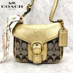 COACH Soho Signature Gold Shoulder Bag