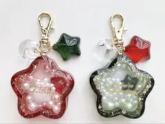 【人気のセット販売♡】Xmasにピッタリ!夜星のシェイカーキーホルダー