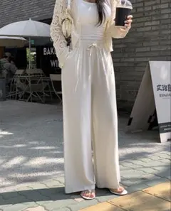 dholic リネン混ウエストゴムワイドパンツのサムネイル