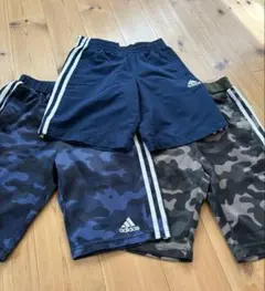adidas アディダス　ハーフパンツ３点セット140サイズ