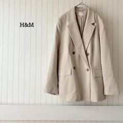 エイチアンドエム テーラードジャケット ベージュ M 入学式 上品 通勤 美品