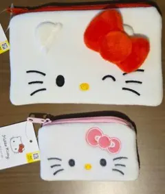 韓国限定 ハローキティミニポーチ2個セット