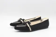 79■新品♪VIVAIA ビバイア ポインテッド リボン付きローファー(38半)