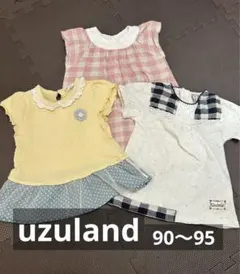 uzuland ウズランド　女の子ベビー夏服90〜95cm 3点セット