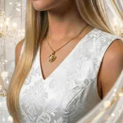 上品 ハート ネックレス パール ゴールド 真鍮 フォーマル デート オフィス