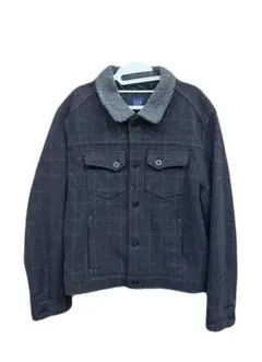 OLD GAPチェック柄ボア襟ジャケット