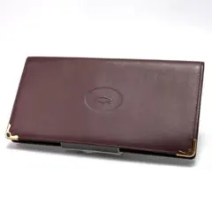 687 美品 カルティエ マストドゥ ボルドー 札入れ ヴィンテージ 財布のサムネイル