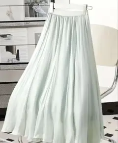 新品★ミントグリーン★フレアスカート