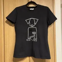 MAX&Co. 犬モチーフ 刺繍 Tシャツ ブラックのサムネイル
