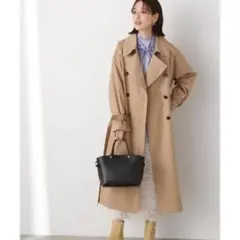 オーバーサイズツイルトレンチコート