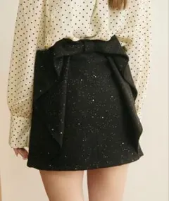 titty&co. バックリボンラメショートスカート　M 【新品♡】