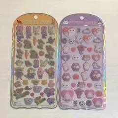 【国内正規品】コットンパフィシール ズートピア ベイマックス 2種セット