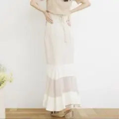 【セール中】ココディール　シアーティアードスカート　マーメイドスカート