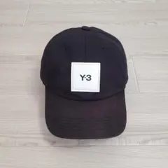 Y-3 ワイスリー キャップ adidas コラボ 山本耀司 スクエアラベル 黒