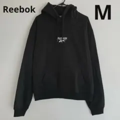 リーボック メンズ トレーニング パーカー プルオーバー M 黒 ストレッチ