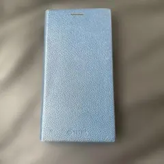 水色 合成皮革 手帳カバー