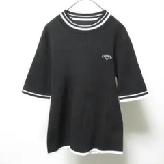 Callaway キャロウェイ ゴルフ ワンポイント刺繍ニット M ブラック