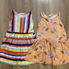 H&Mの可愛いノースリーブワンピース　二枚セット　サイズ120