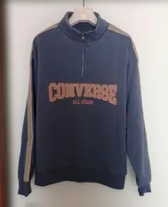 CONVERSE　コンバース　裏起毛スタンドカラーハーフZIPトレーナー