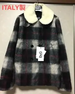 新品タグ付き D&G 衿ボア取り外し可 コート イタリア製 ドルガバ 未使用のサムネイル