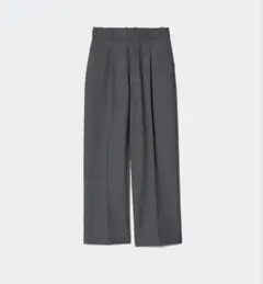 UNIQLO タックワイドパンツ　チェック　S