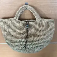 最終SALE！かごバッグ ハンドメイド 麻ひもバッグ