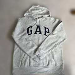 GAP ギャップ ロゴ刺繍 プルオーバー パーカー グレーのサムネイル