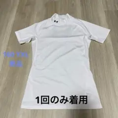 アンダーアーマー　160 アンダーシャツ　半袖　速乾　野球　サッカー　白　YXL