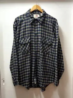1990s Levi’s ネイビーチェックネルシャツ