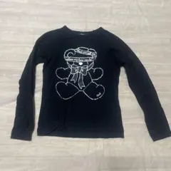 MILK テディベアプリント 長袖Tシャツ