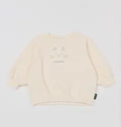 プティマイン　ネコ刺繍トレーナー