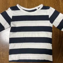 長袖カットソー ボーダー柄