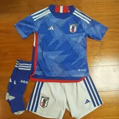 adidas サッカーウェアセット 青色　120cm