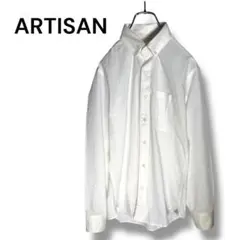 アルチザン ARTISAN 長袖ボタンダウンシャツ S 白 日本製 綿100％のサムネイル