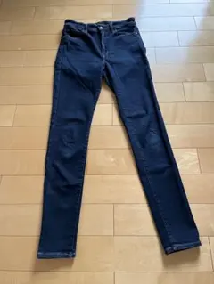 【ユニクロ】ウルトラストレッチスキニーハイライズジーンズ　ネイビー　27サイズ